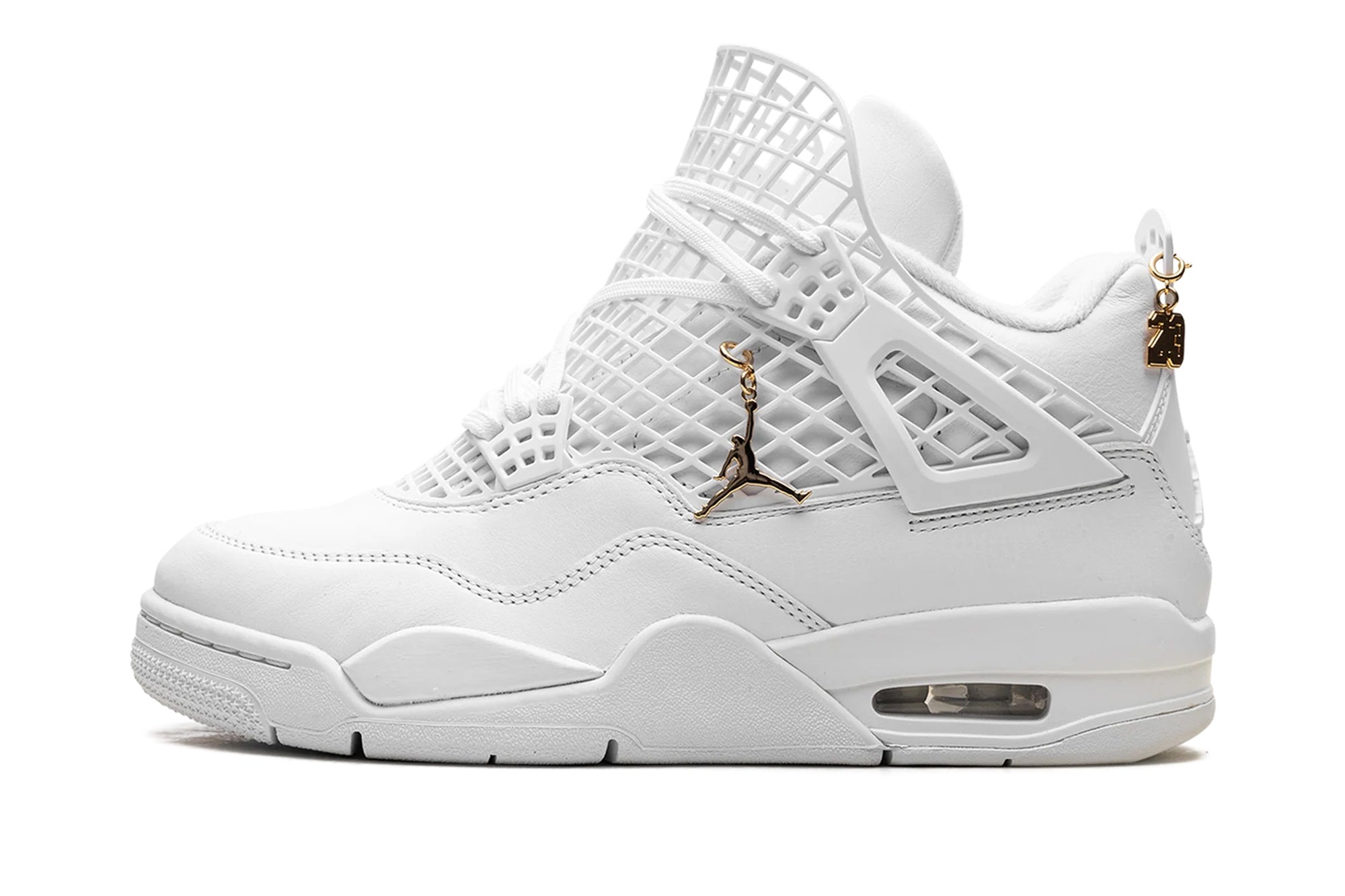 Women's Air Jordan 4 Retro 'Net' White - Iconic Basketball Style with Extended Netting
