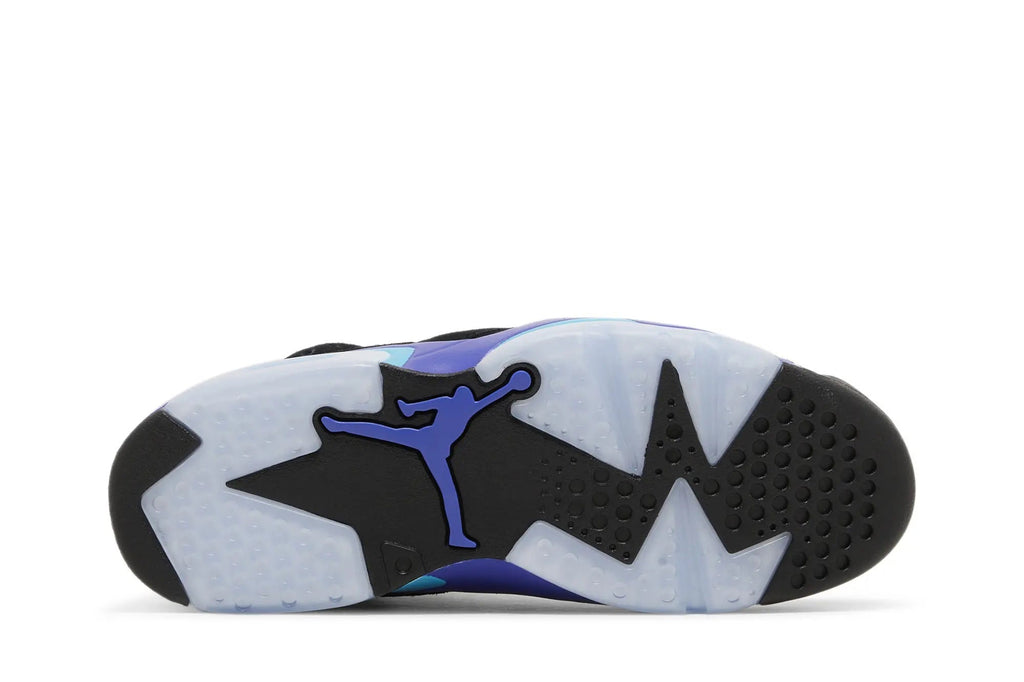 Air Jordan 6 Retro 'Aqua' - Black Nubuck Championship Sneaker