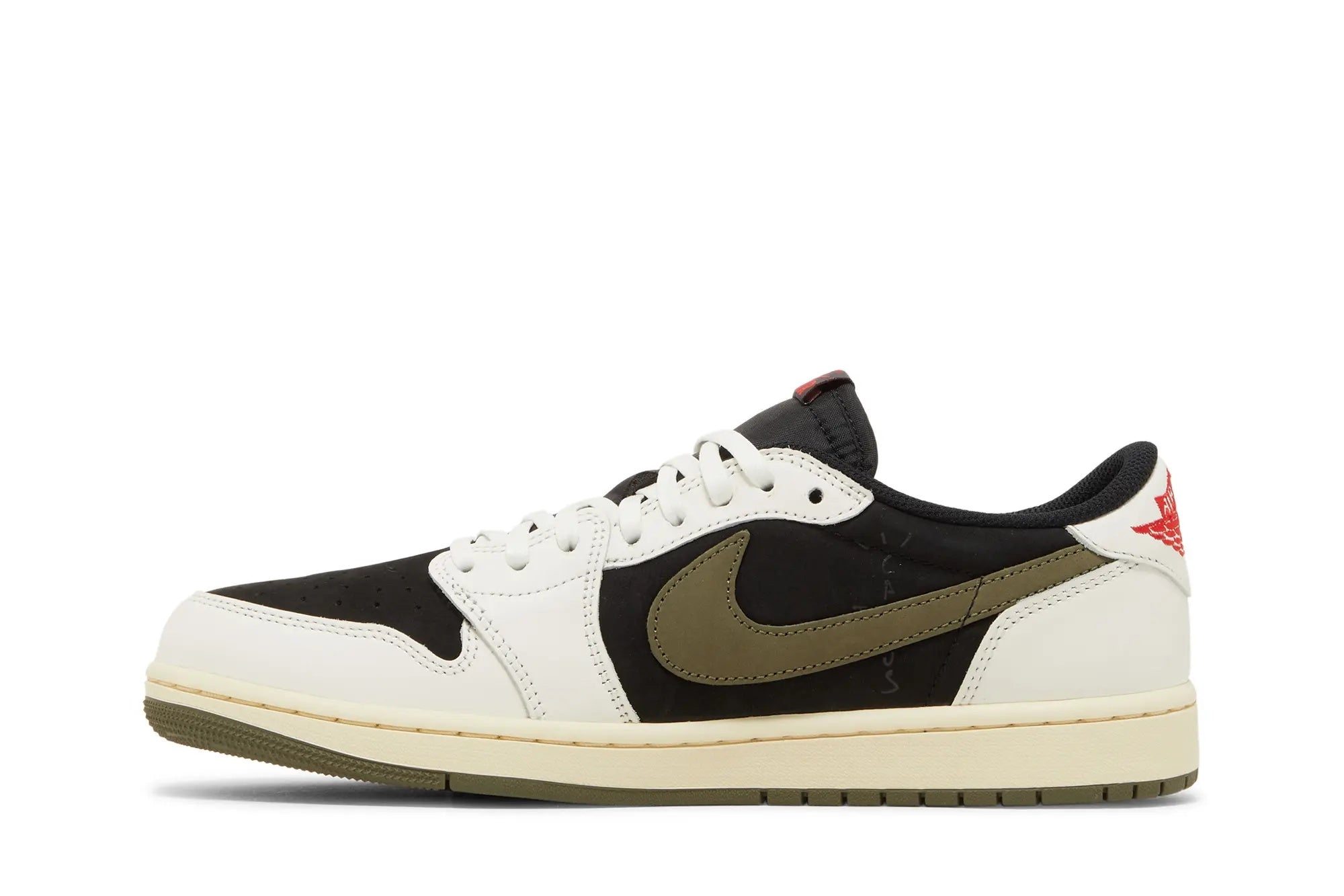 Travis Scott x Women's Jordan 1 Retro Low OG SP Olive - Exclusive Collaboration Sneaker