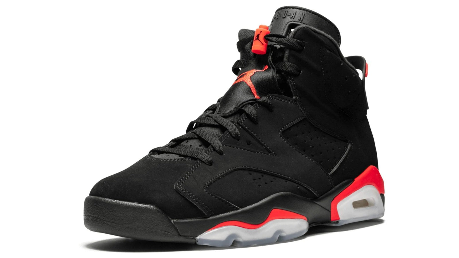 Air Jordan 6 Retro Black Infrared 2019 - Remastered Classic with Nike Air Heel