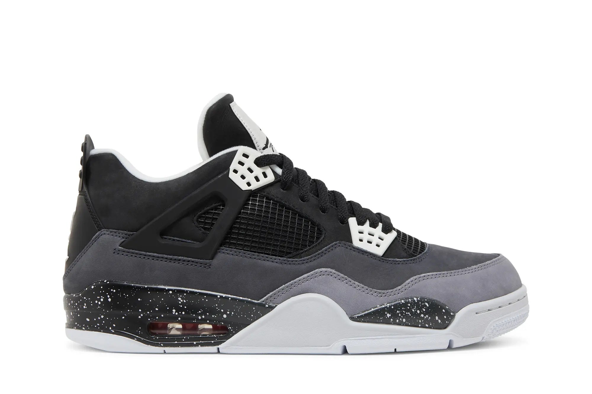 Jordan 4 Retro 'Fear' 2024 - Black Nubuck Heritage Sneaker