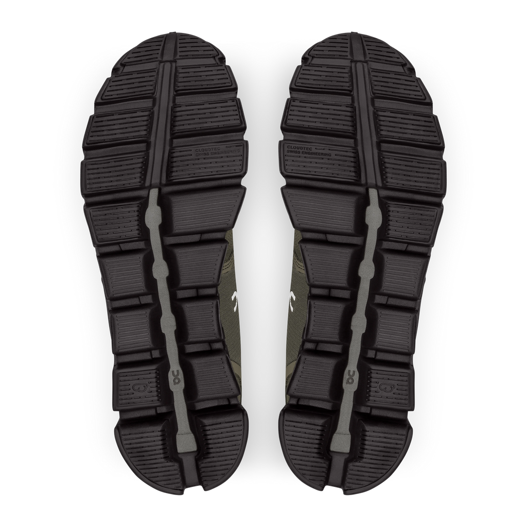 On Mens Cloud 5 Waterproof Olive/Black- (59.98840)