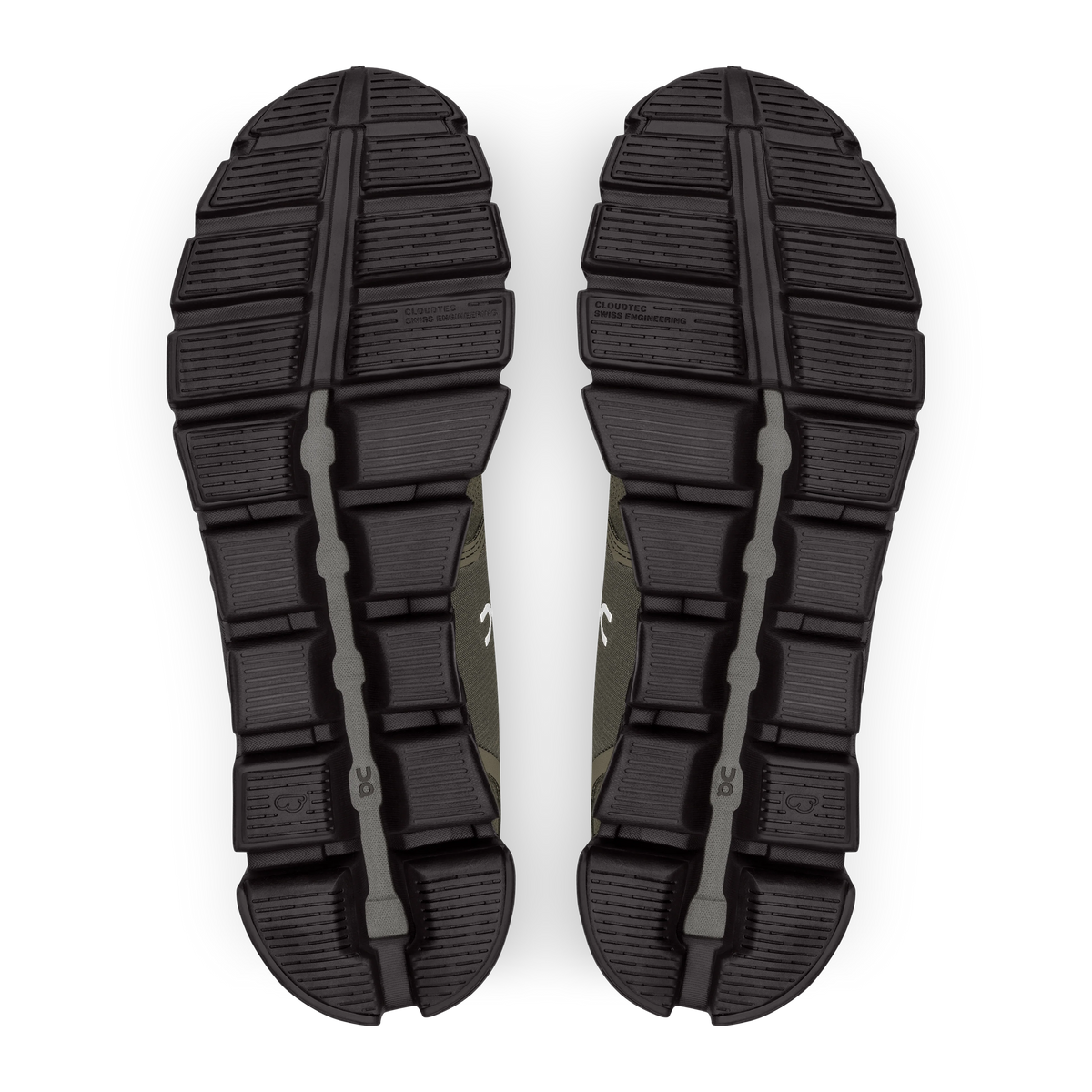 On Mens Cloud 5 Waterproof Olive/Black- (59.98840)