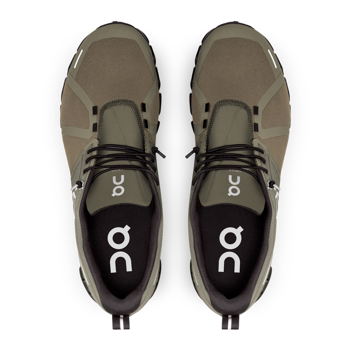 On Mens Cloud 5 Waterproof Olive/Black- (59.98840)