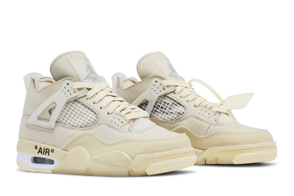 Off-White x Jordan 4 Retro SP 'Sail' Women's - Deconstructed Luxury Sneaker