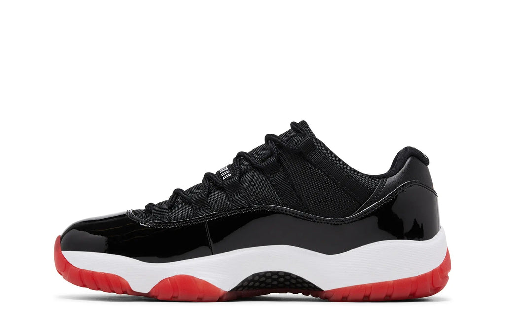 Air Jordan 11 Retro Low 'Bred' 2025 - Classic Black Red Sneaker