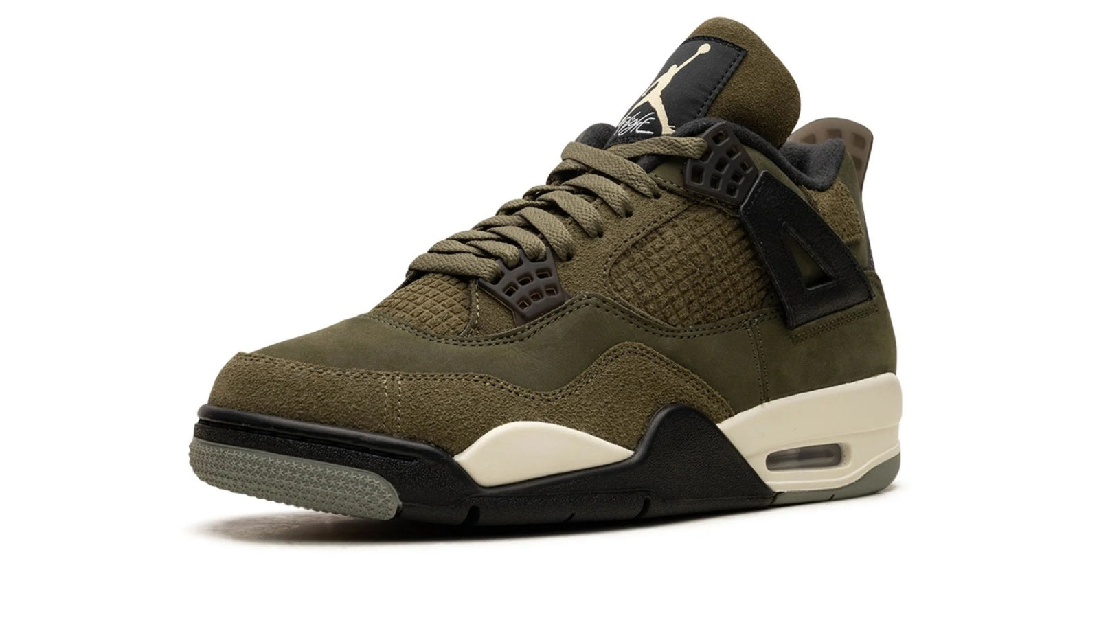 Air Jordan 4 Craft Medium Olive | Premium Nubuck & Suede Retro