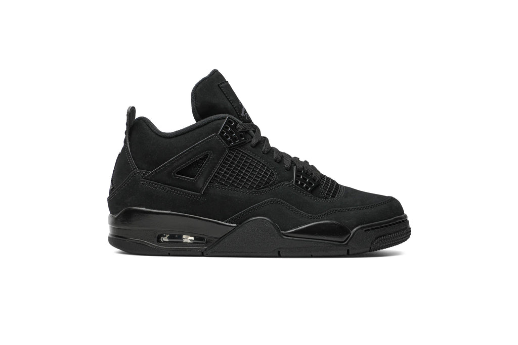 Jordan 4 Retro 'Black Cat' 2020 - Classic Black Suede Basketball Sneaker