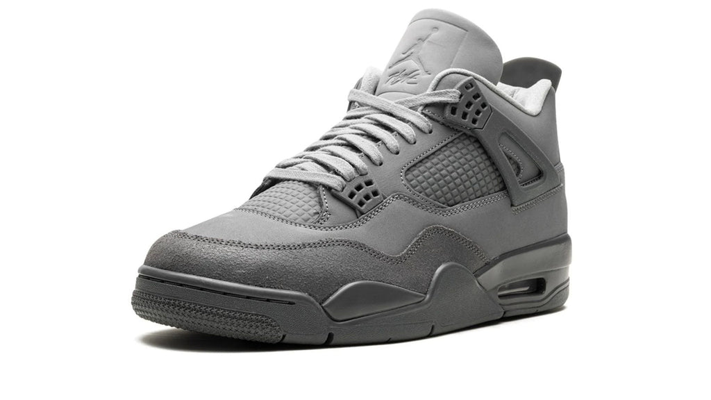 Air Jordan 4 Retro SE Paris Olympics Wet Cement - Classic Gray Suede & Leather Sneaker