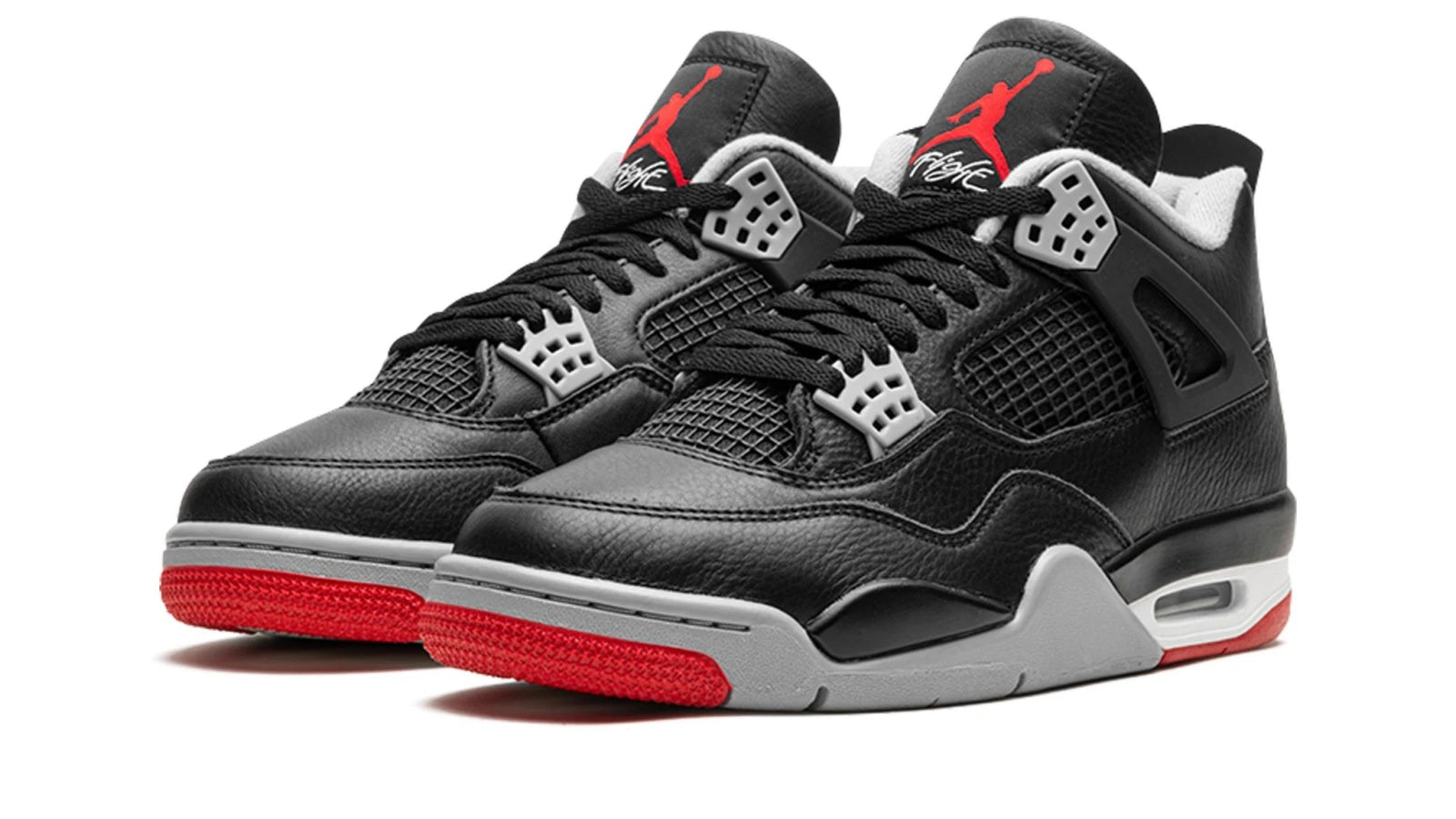 Air Jordan 4 'Bred Reimagined' - Classic Black & Red Retro Sneaker (2024)