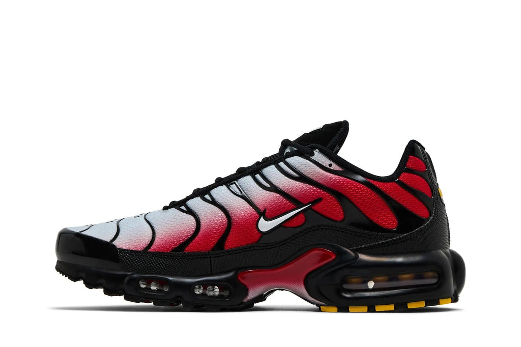 Nike Air Max Plus Pure Platinum University Red - Bold Contrast Athletic Design