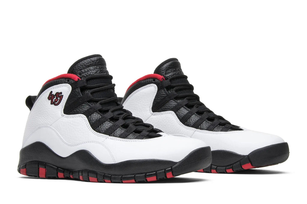 Jordan 10 'Double Nickel' White Varsity Red Black - 55-Point Tribute