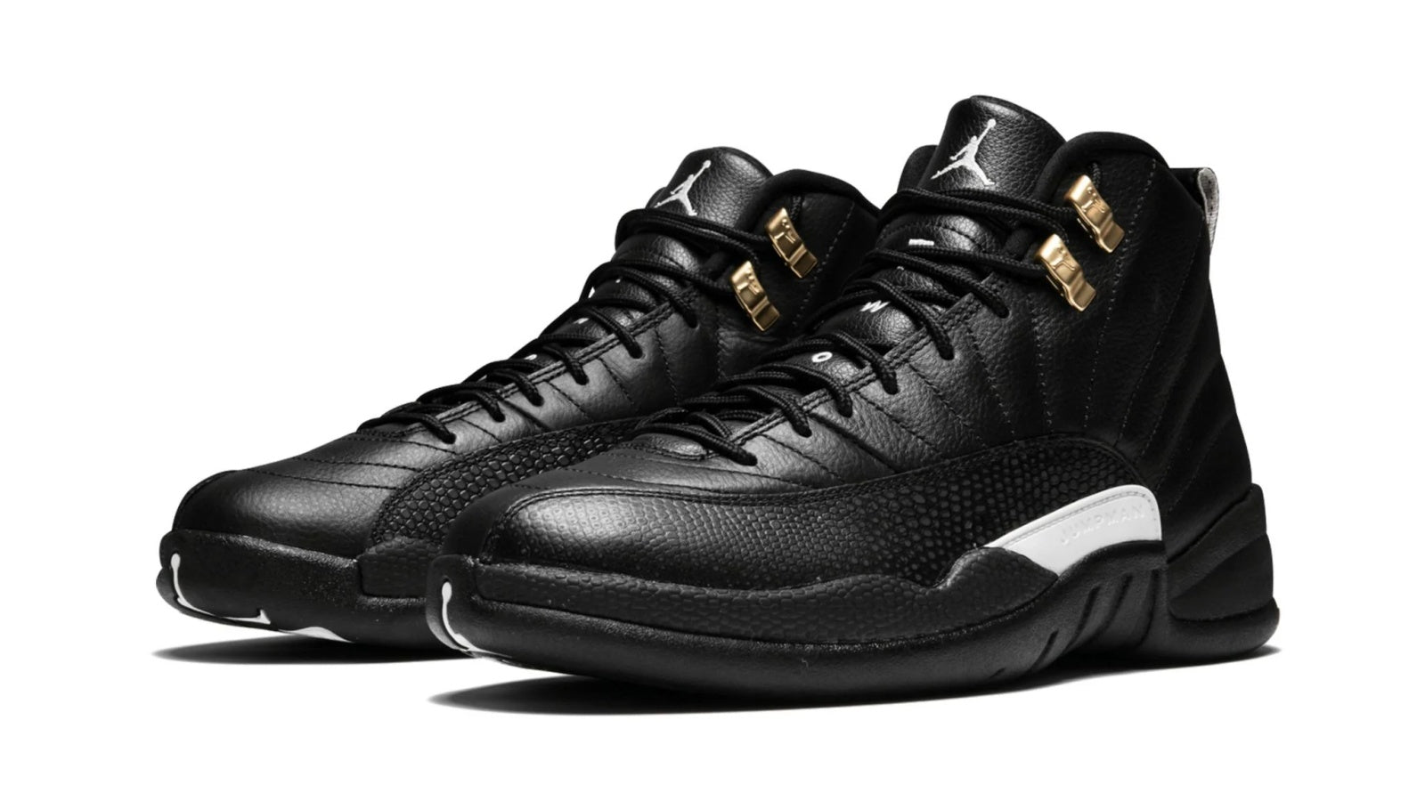 Air Jordan 12 Retro "The Master" - Black Leather with Gold Accents