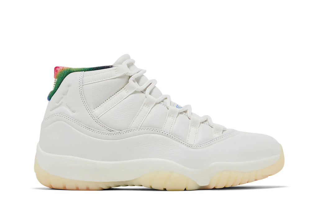 Air Jordan 11 Retro '285' Atlanta City Pack - White Leather Sneaker