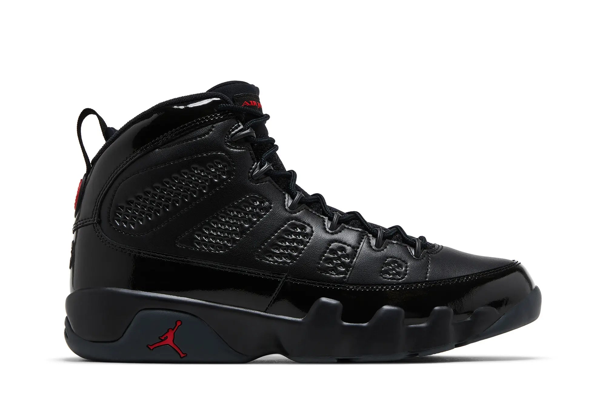 Jordan 9 Retro 'Bred' Black University Red High-Top Sneaker