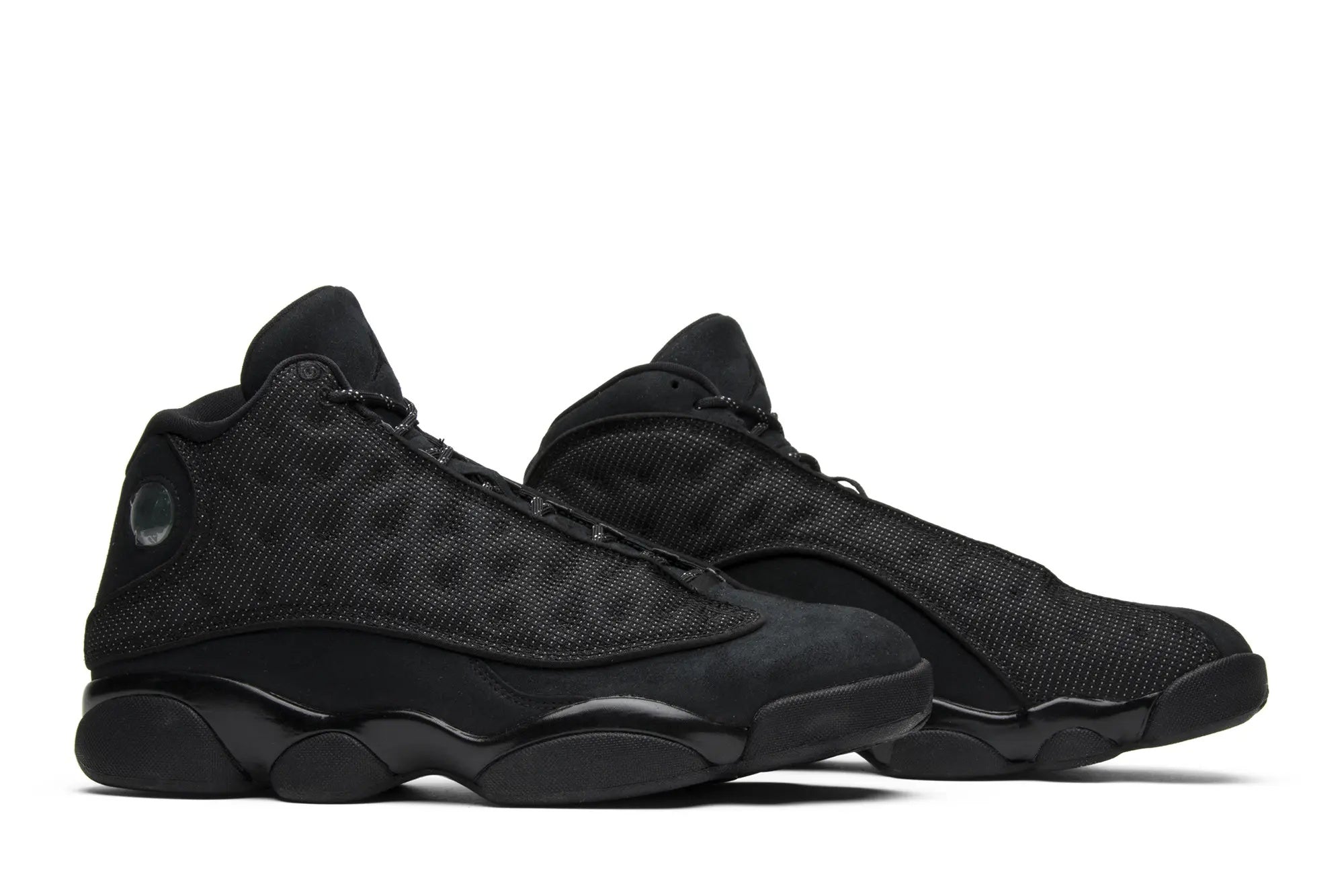 Jordan 13 Retro 'Black Cat' - Iconic Black Suede Sneaker with Zoom Air Cushioning