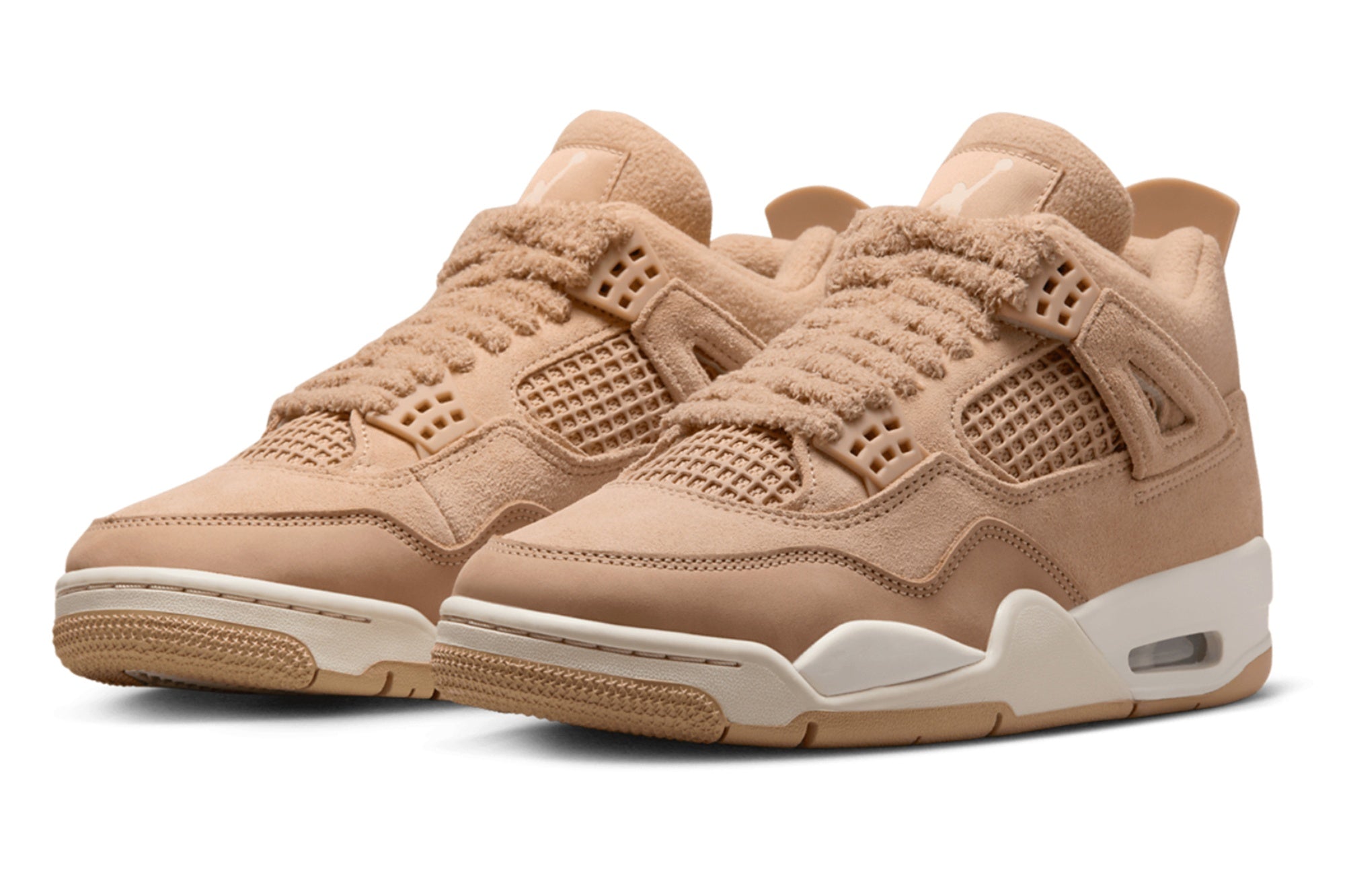 Women's Air Jordan 4 Retro 'Hemp' - Classic Suede Sneaker with Air Cushioning