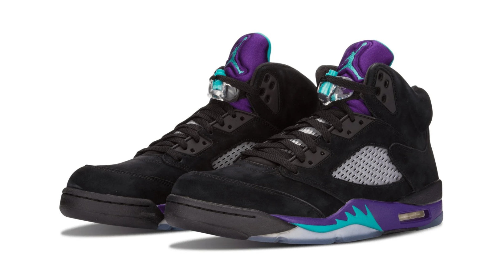 Air Jordan 5 Retro Black Grape - Purple & Teal Colorway