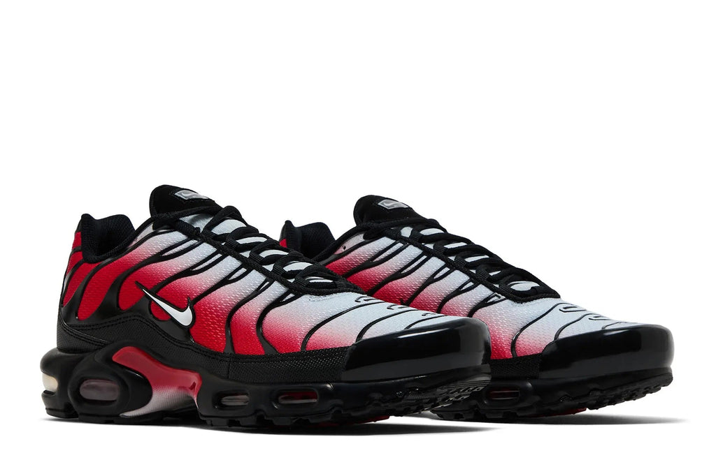Nike Air Max Plus Pure Platinum University Red - Bold Contrast Athletic Design