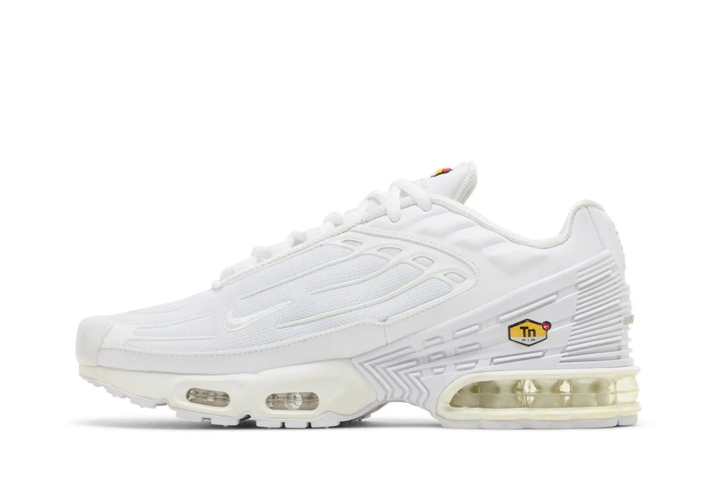 Air Max Plus 3 Triple White - Classic Retro Runner with Max Air Cushioning