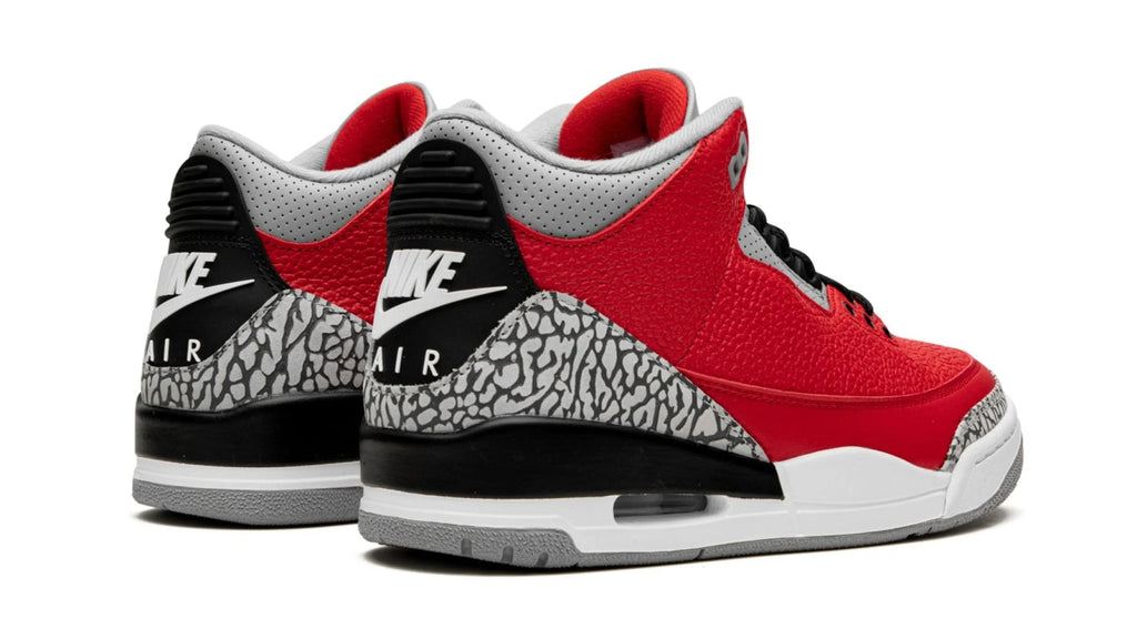 Air Jordan 3 Retro Red Cement - All-Star Edition with Fire Red & Elephant Print