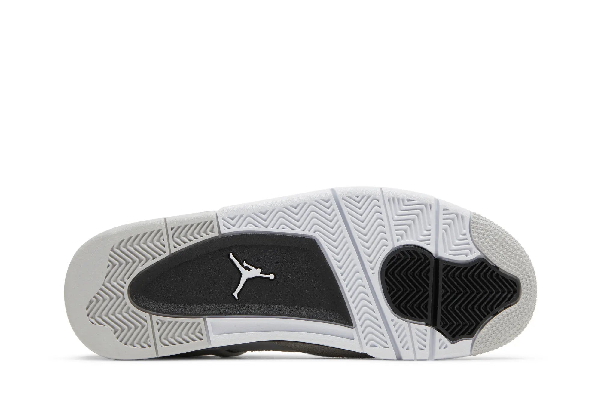 Jordan 4 Retro 'Military Black' - Classic White & Grey High-Top Sneaker