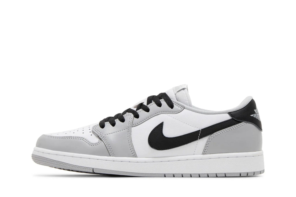 Jordan 1 Retro Low OG 'Barons' - White/Black/Wolf Grey Vintage Baseball Edition