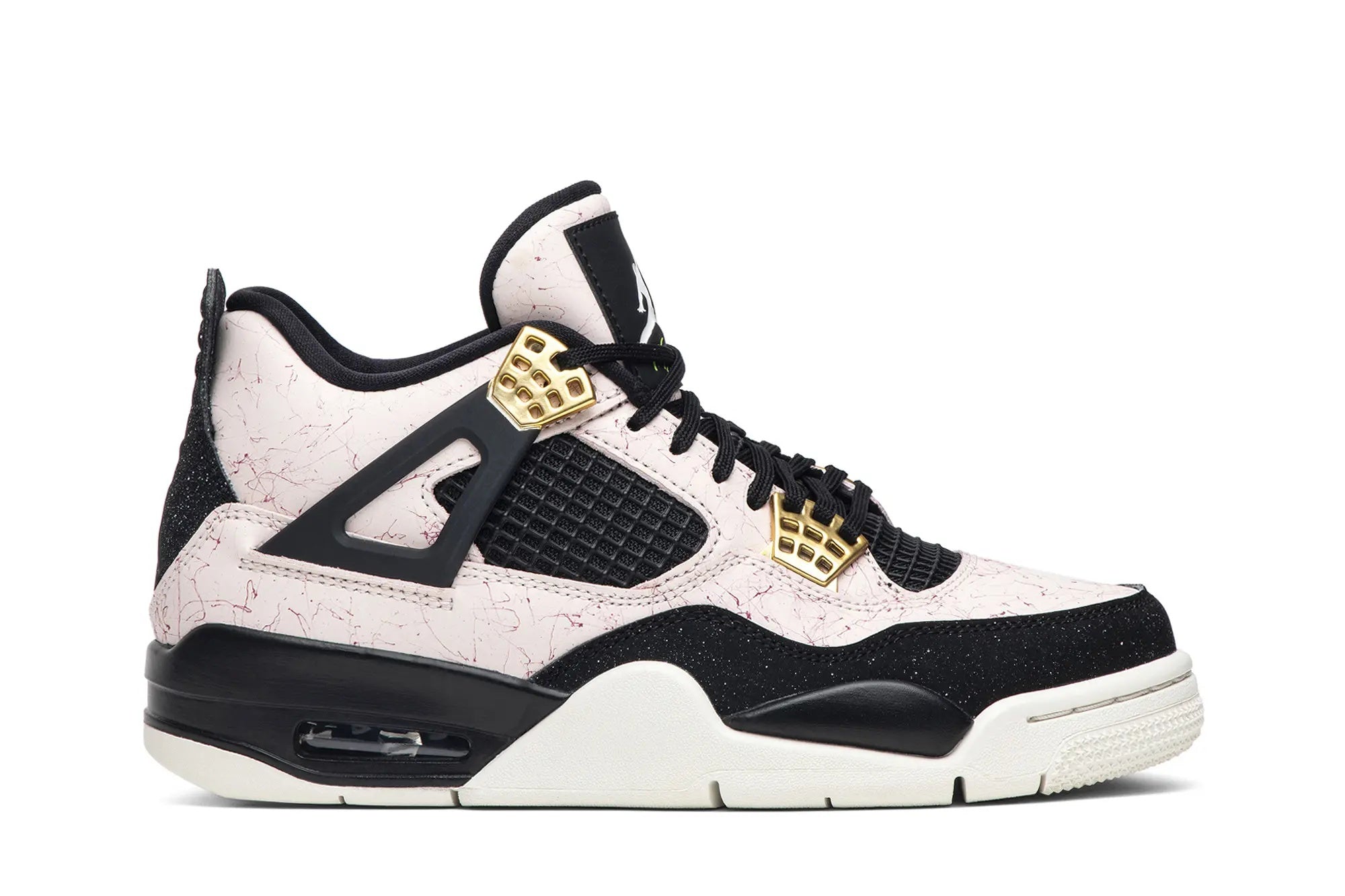 Women's Air Jordan 4 Retro 'Splatter' - Silt Red & Black Colorway