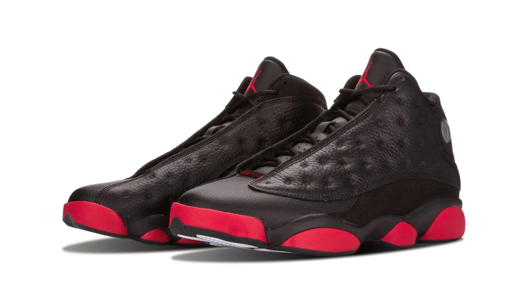 Air Jordan 13 Retro Dirty Bred - Black and Gym Red Sneakers